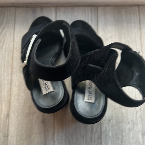 Steve Madden Chucky Heel Black sz 8 - Picture 3 of 4